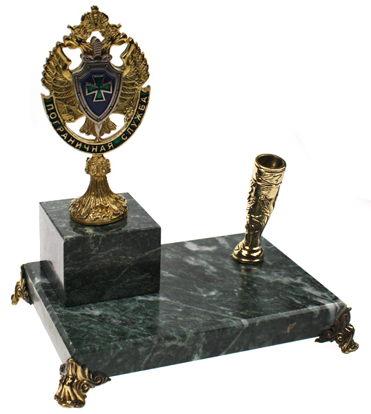 Письменный прибор Герб ПС ФСБ с накладными щитами 7.4.50