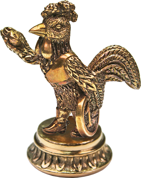 Статуэтка Петушок с евро на ободке 7.1.289