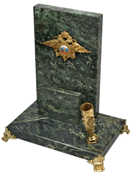 Письменный прибор Герб МВД с визитницей 7.4.55