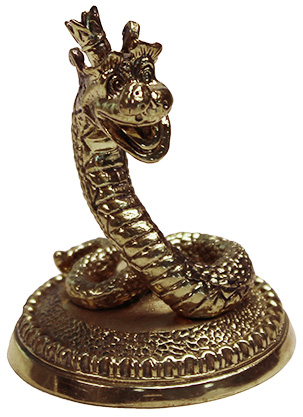 Статуэтка Змея с божьей коровкой на чаше 7.1.196.1