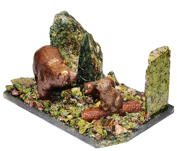 Статуэтка Медведица с двумя медвежатами  7.1.295