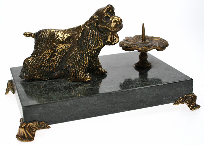 Подсвечник Спаниель большой 7.2.8.1