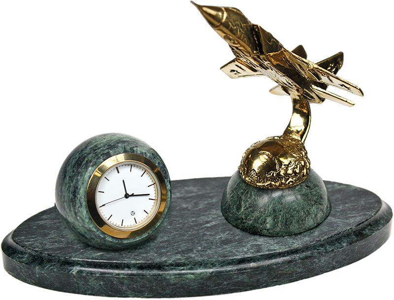 Часы "Самолет МИГ-31" на овале 7.5.107.1