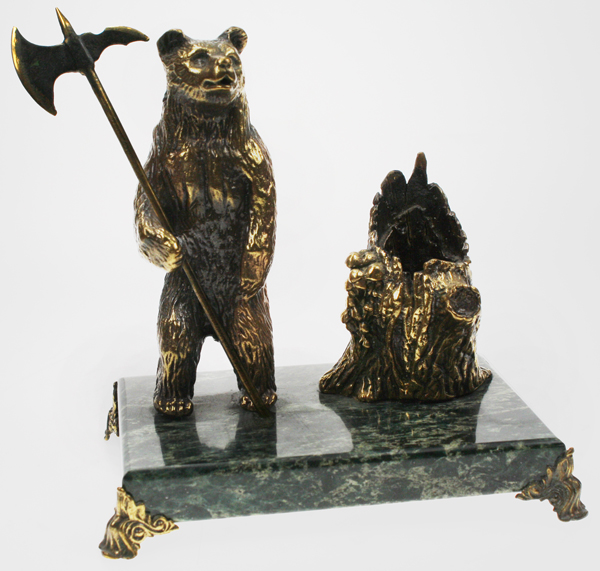 Письменный прибор Медведь с секирой 7.4.21