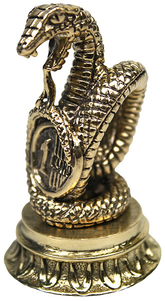 Статуэтка Змейка с евро с ободком 7.1.199.1