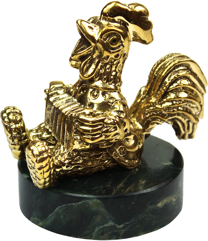 Статуэтка Петушок с гармошкой 7.1.236