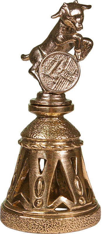 Колокольчик "Козленок с евро" 7.14.10.1