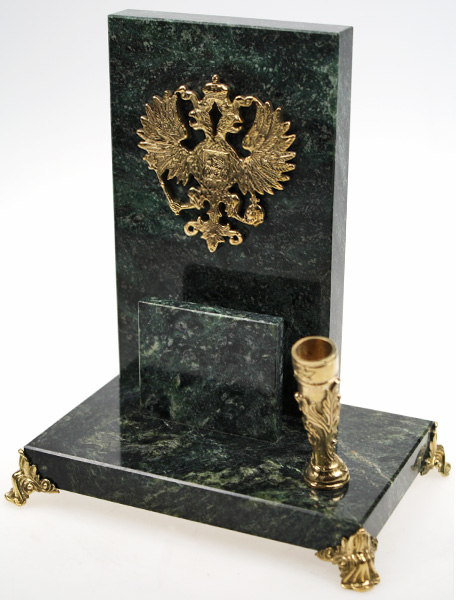 Письменный прибор Герб с визитницей 7.4.9.1