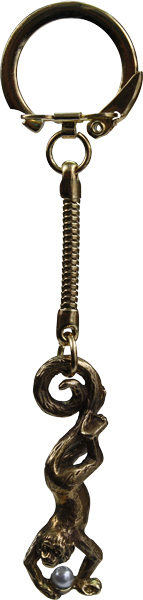 Брелок Обезьянка с жемчужиной 7.12.8