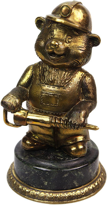 Статуэтка Медвежонок шахтер 7.1.173
