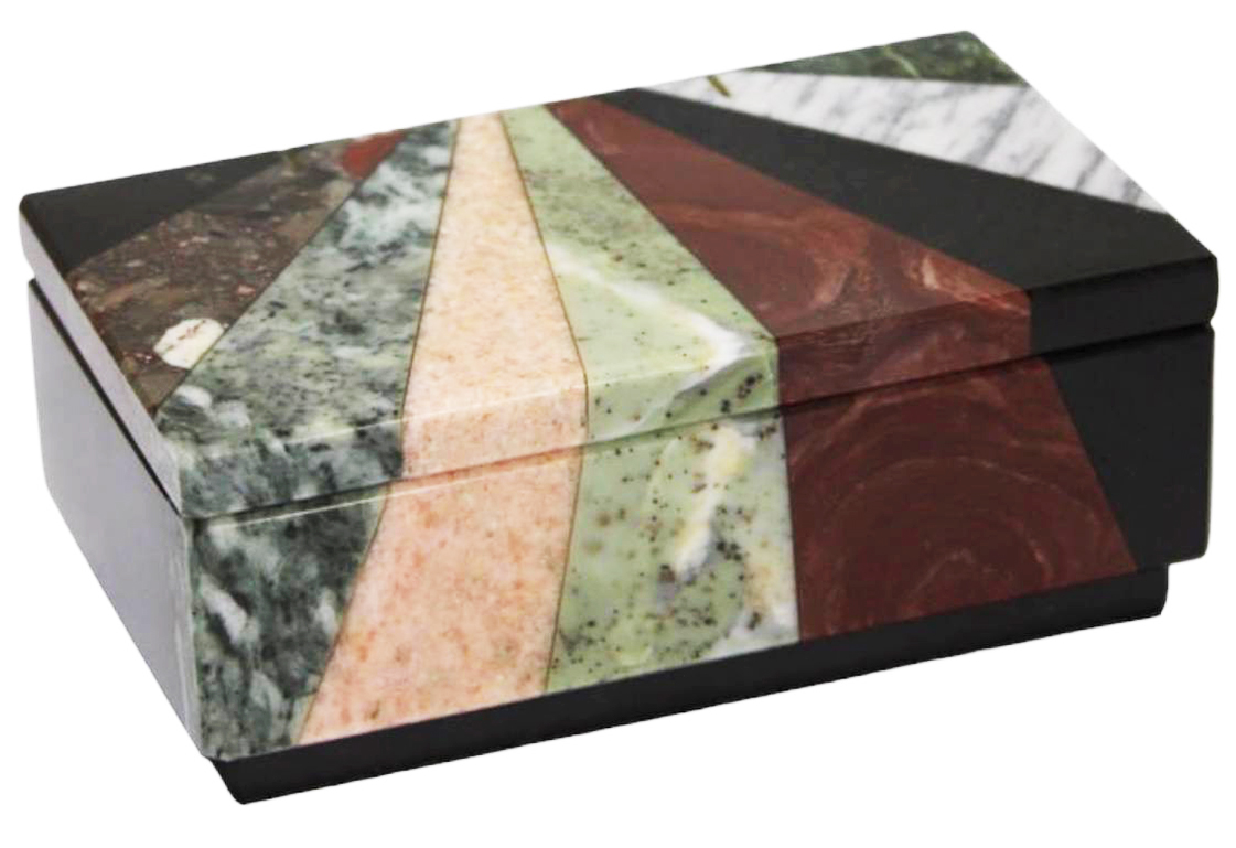 Шкатулка змеевик мозаика 130х90х70 7.10.11